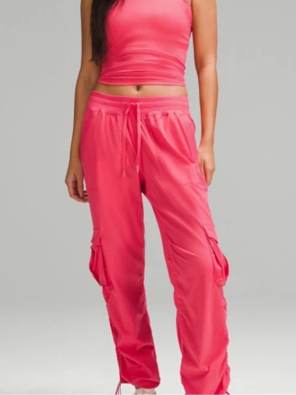 lululemon athletica Hot Pink Cargo Track Joggers